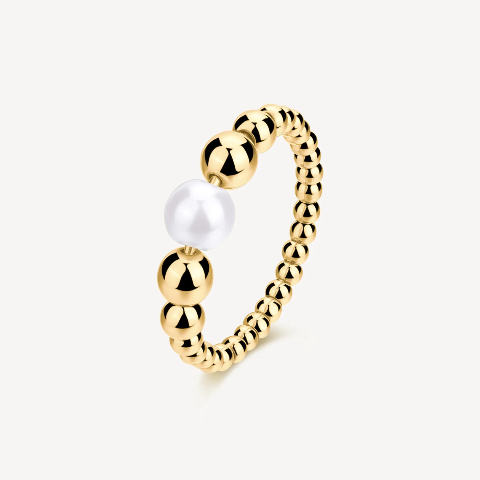 anello_a_sfera_in_acciaio_0-1.webp Outlet Anello A Sfera In Acciaio Dorato E Perle Di Conchiglia Perfect | BPC35 Donna Gioielli Moda Donna