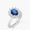 Hot Anello Adattabile Royal Lady Zircone Blu | ANLDGBBBL2 Donna Gioielli Moda Donna