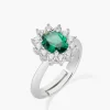 Online Anello Adattabile Royal Lady Zircone Verde | ANLDGBBVE3 Donna Gioielli Moda Donna