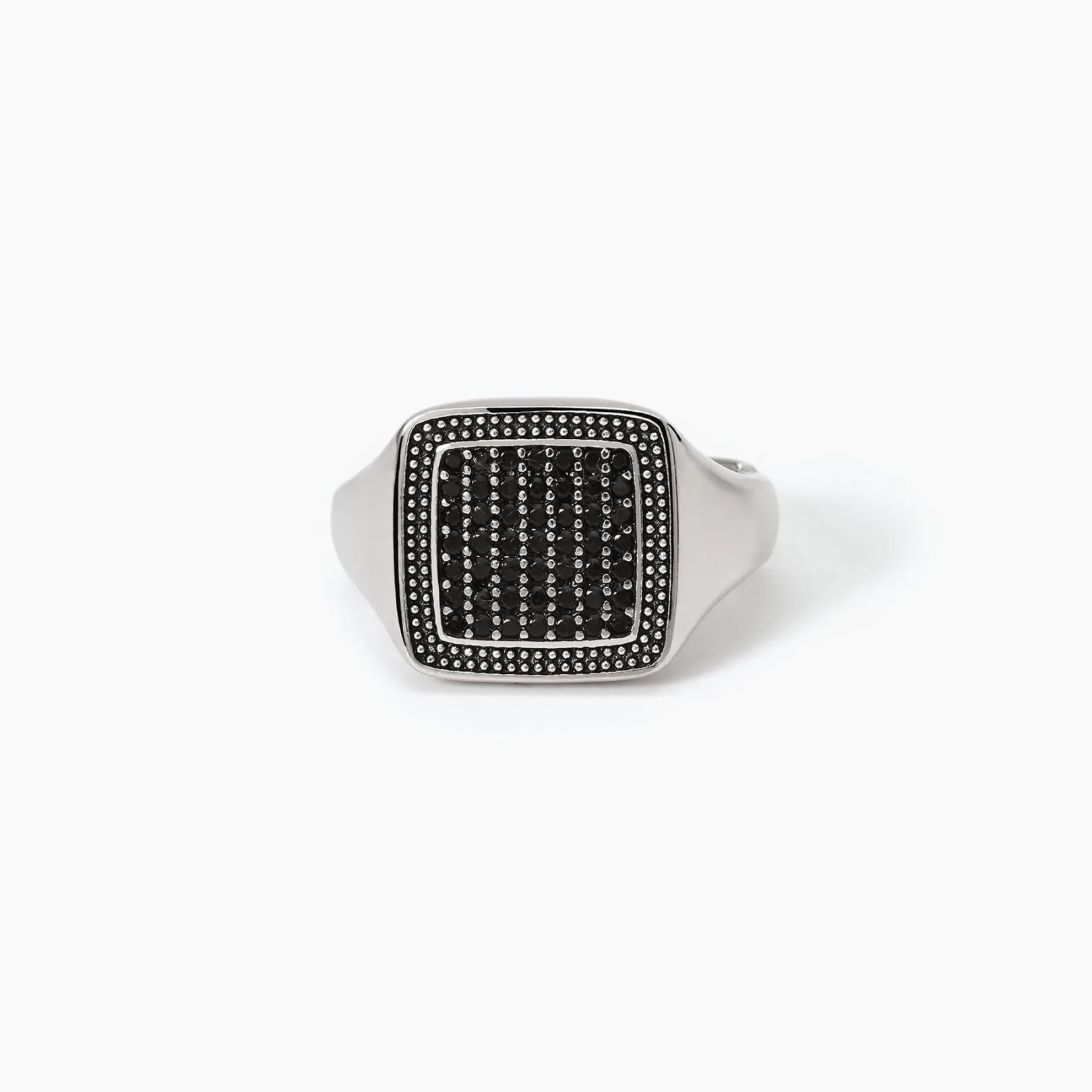 anello_chevalier_con_pav__0.webp Clearance Anello Chevalier Con Pavè Nero Gioielli | 523322 Uomo Gioielli Moda Uomo | Idee Regalo