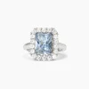Online Anello Con Acquamarina Sintetico Gioielli | 523651 Donna Gioielli Moda Donna