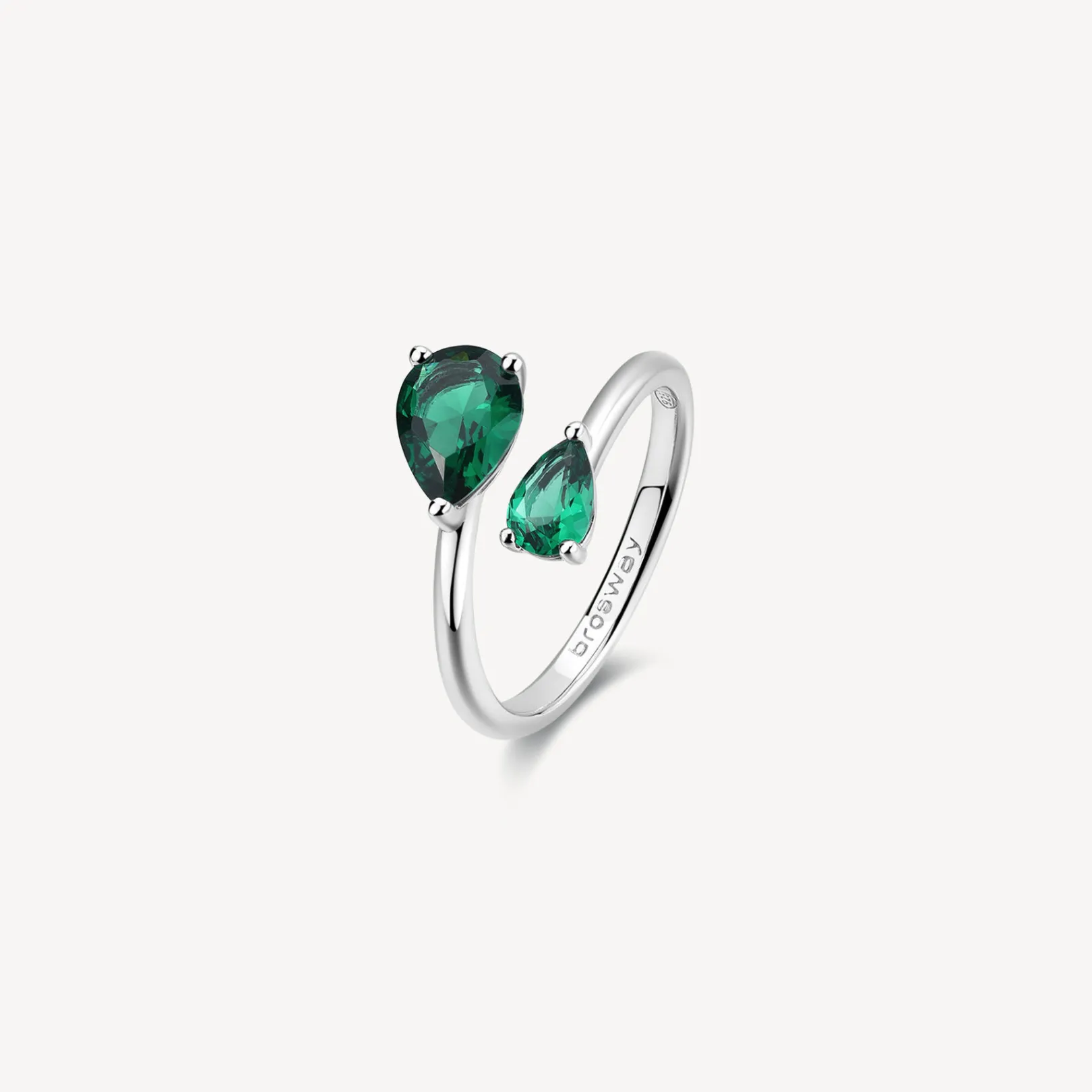 anello_con_zirconi_life_g_0.webp Fashion Anello Con Zirconi Life Green Gioielli Fancy | FLG114 Donna Gioielli Moda Donna