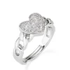 Sale Anello Cuore Con Pavè Di Zirconi Bianchi | ANCUCABBZ3 Donna Gioielli Moda Donna