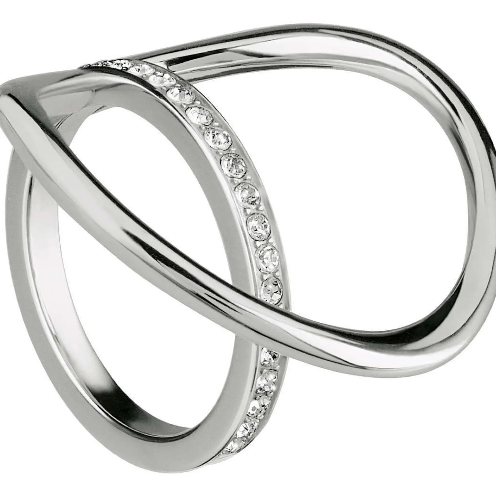 anello_donna_in_acciaio_e_0-2.webp Discount Anello Donna In Acciaio E Cristalli Gioielli Mezzanotte | TJ1901 Donna Gioielli Moda Donna