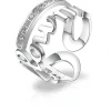 Sale Anello Donna In Acciaio Gioeilli Script (14) | BRP33B Donna Gioielli Moda Donna