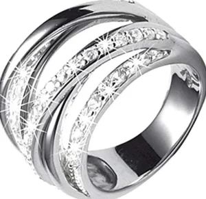 New Anello Donna in Argento E Cristalli Gioielli | SOD223030 Donna Gioielli Moda Donna