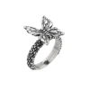 New Anello "Farfalla" In Argento Gioielli | BM2064 Donna Gioielli Moda Donna