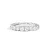 Best Anello Fedina Girodito In Oro Bianco E Diamanti Gioielli Anniversary | R01GD738-15 Donna Gioielli Donna