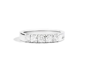Online Anello In Oro Bianco E Diamanti 5 Pietre Gioielli Mariateresa | R30MZ265/045-14 Donna Gioielli Donna