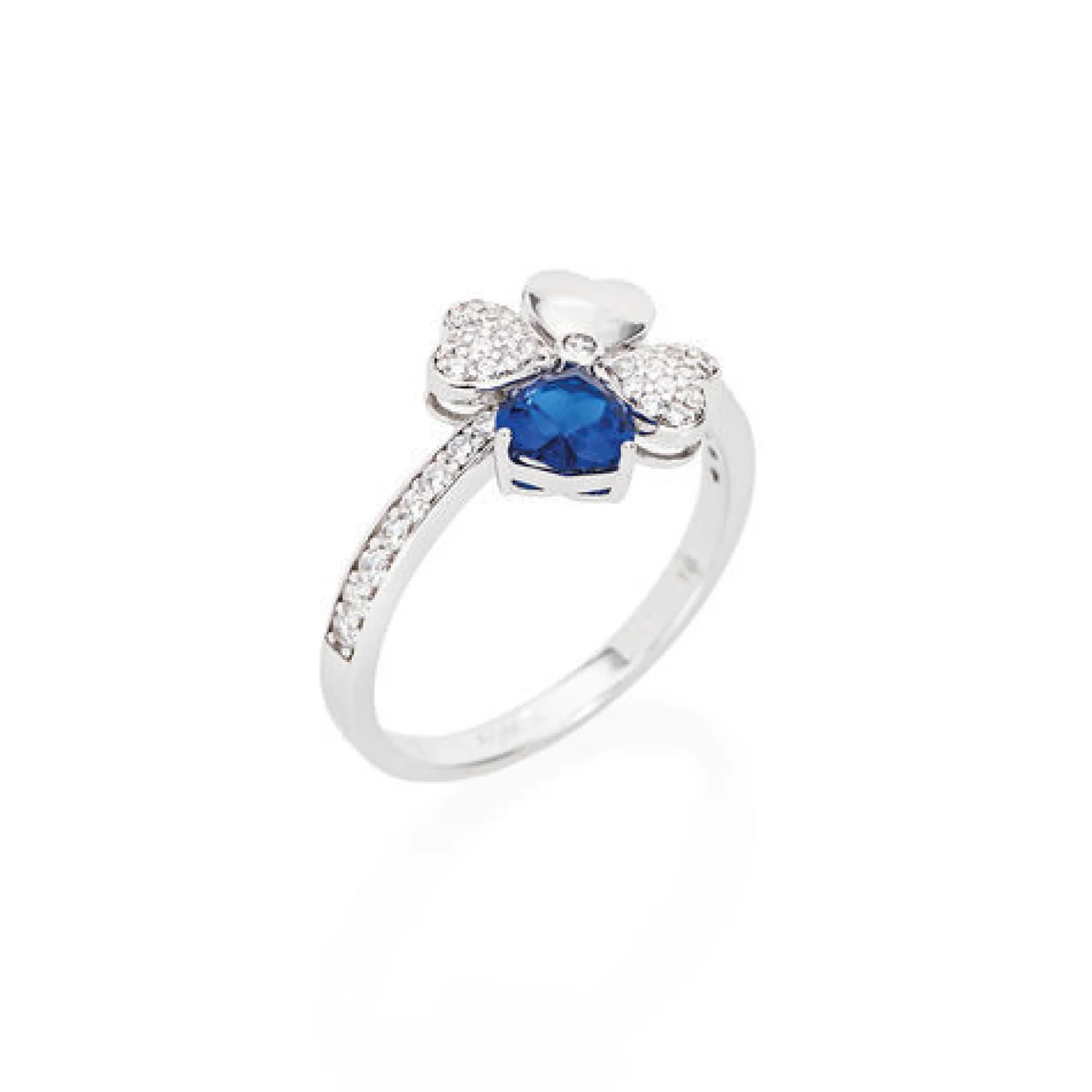 anello_quadricuore_in_arg_0.webp Online Anello Quadricuore In Argento E Zirconi Gioielli | RQUBBL-14 Donna Gioielli Moda Donna