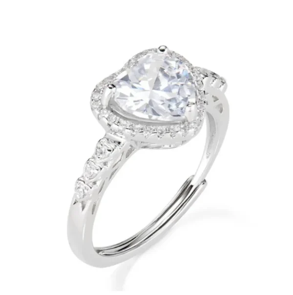 Hot Anello Regolabile Big Diamonds Con Cuore | RTIHBBBZ3 Donna Gioielli Moda Donna