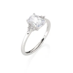 Hot Anello regolabile Princess Con Zirconi Bianchi | RBABBBZ3 Donna Gioielli Moda Donna
