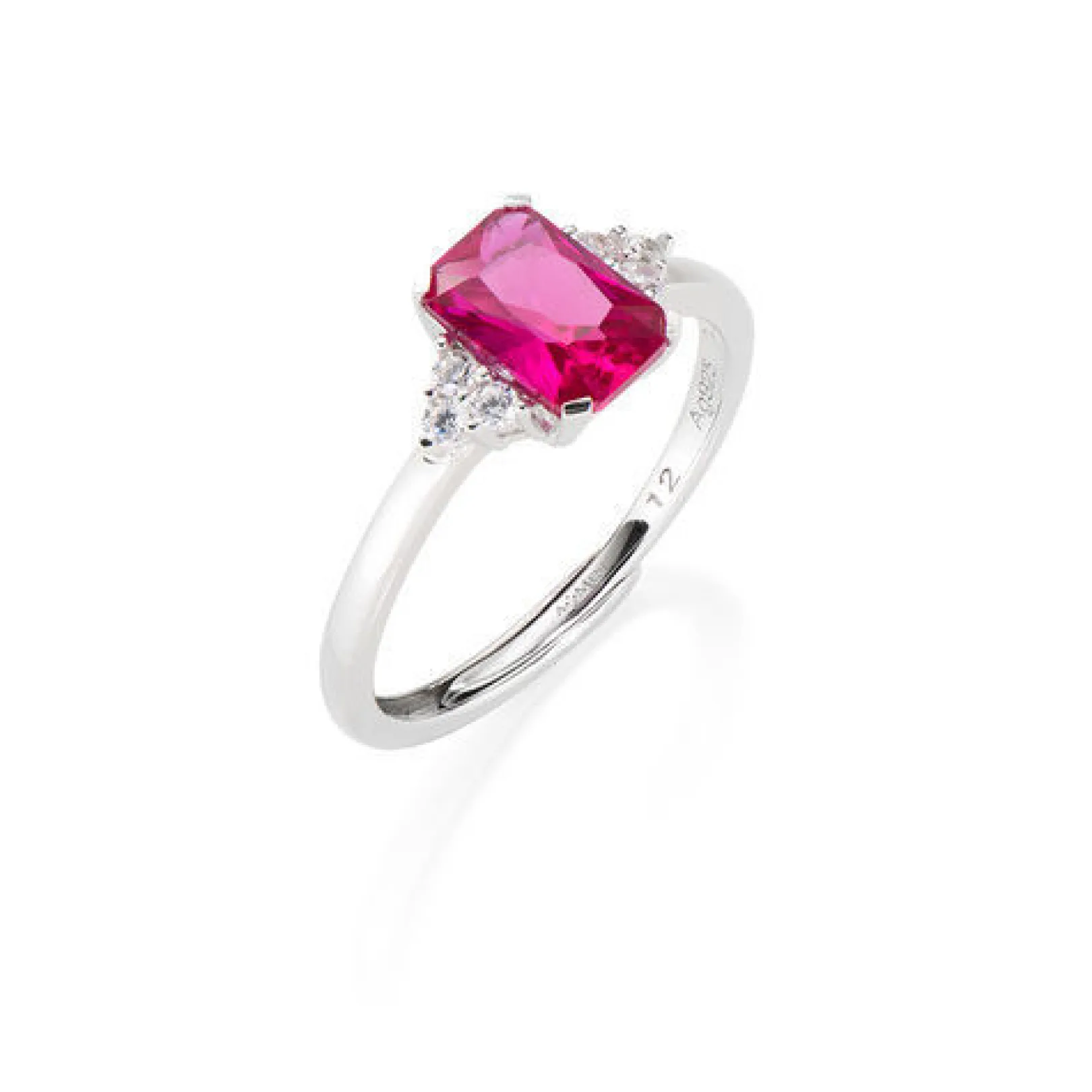 anello_regolabile_princes_0-3.webp Hot Anello regolabile Princess Con Zirconi Rubino E Bianchi | RBABBRZ2 Donna Gioielli Moda Donna
