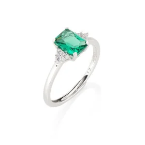Hot Anello regolabile Princess Con Zirconi Verdi E Bianchi | RBABBVZ3 Donna Gioielli Moda Donna