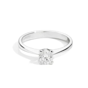 Online Anello Solitario In Oro Bianco E Diamanti Gioielli Maria Teresa | R30SO100/010-14 Donna Gioielli Donna