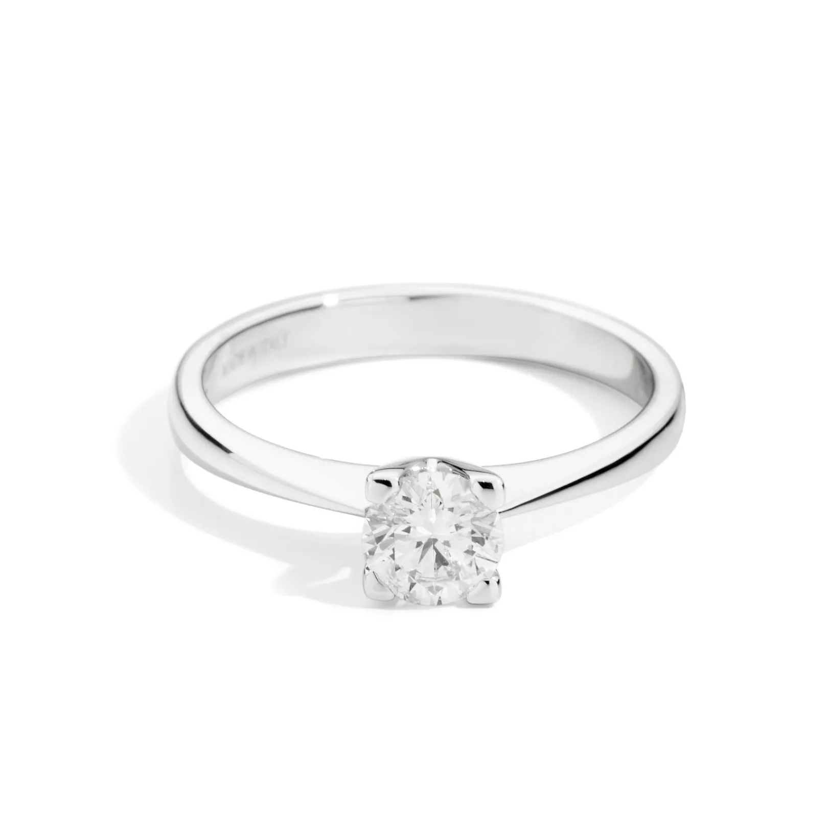 anello_solitario_in_oro_b_0-20.webp Sale Anello Solitario In Oro Bianco E Diamanti Gioielli Maria Teresa | R30SO100/061-14 Donna Gioielli Donna