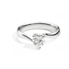 Outlet Anello Solitario In Oro Bianco E Diamanti Gioielli Anniversary Love | R67SO001/022-15 Donna Gioielli Donna