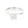 Discount Anello Solitario Multipietra In Oro Bianco E Diamanti Gioielli e Delucchi | AA 031864 Donna Gioielli Donna