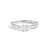 Fashion Anello Solitario Oro Bianco E Diamanti Gioielli Maria Teresa | R30SP265/027VS-14 Donna Gioielli Donna