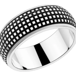 Sale Anello Uomo In Argento Brunito Gioielli Cosmopolitan |  EXA095L Uomo Gioielli Moda Uomo