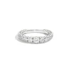 Outlet Anello Veretta In Oro Bianco E Diamanti Gioielli Anniversary | R01MS747/080-14 Donna Gioielli Donna