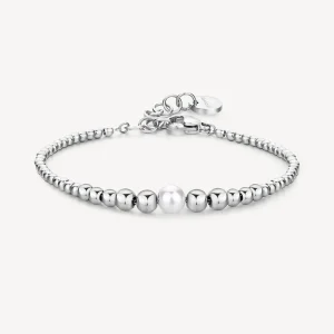 Clearance Bracciale A Sfera In Acciaio E Perle Di Conchiglia Brosway | BPC13 Donna Gioielli Moda Donna