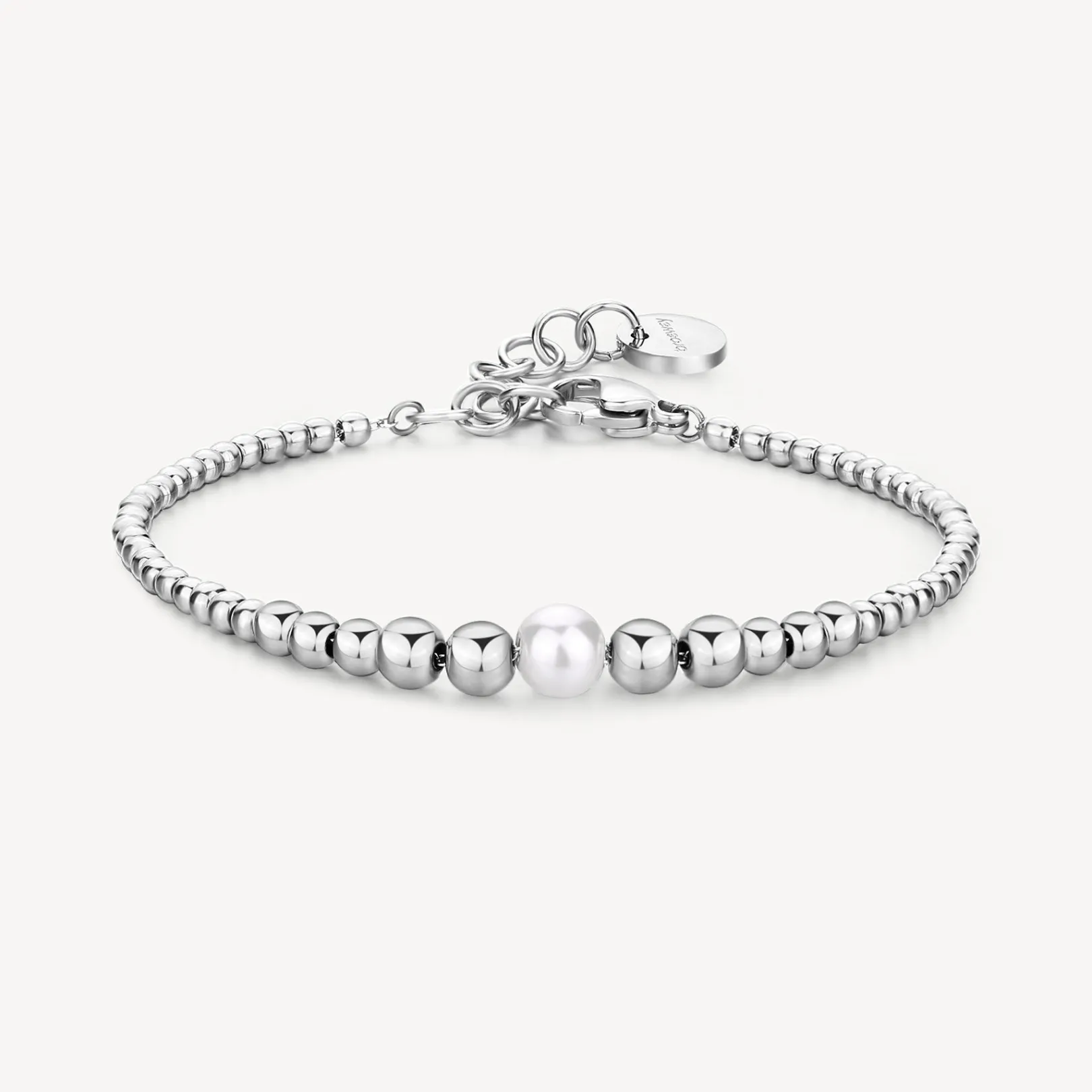 bracciale_a_sfera_in_acci_0.webp Clearance Bracciale A Sfera In Acciaio E Perle Di Conchiglia Brosway | BPC13 Donna Gioielli Moda Donna