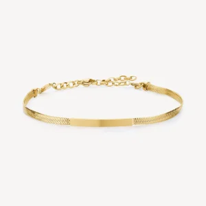 Fashion Bracciale Acciaio Dorato Catena Snake Essential Brosway | BNL066 Donna Gioielli Moda Donna
