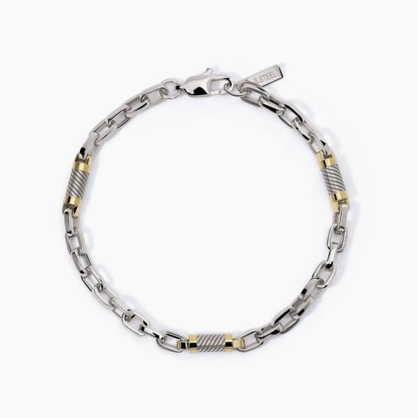 bracciale_acciaio_e_pvd_g_0-3.webp Sale Bracciale Acciaio E Pvd Gioielli 2Jewels | 232372 Uomo Gioielli Moda Uomo