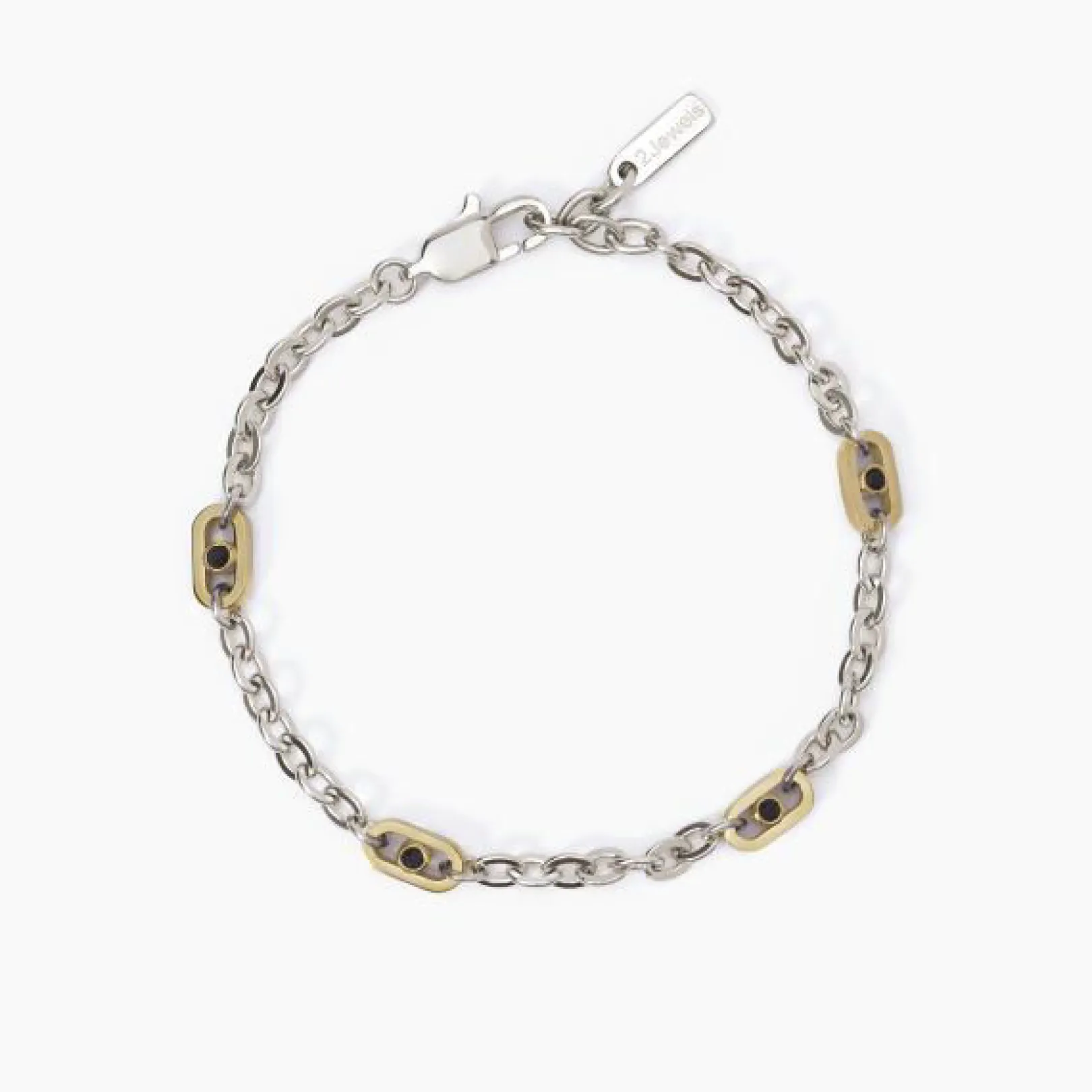 bracciale_acciaio_e_pvd_g_0-4.webp Clearance Bracciale Acciaio E Pvd Gold Gioielli 2Jewels | 2323255 Uomo Gioielli Moda Uomo