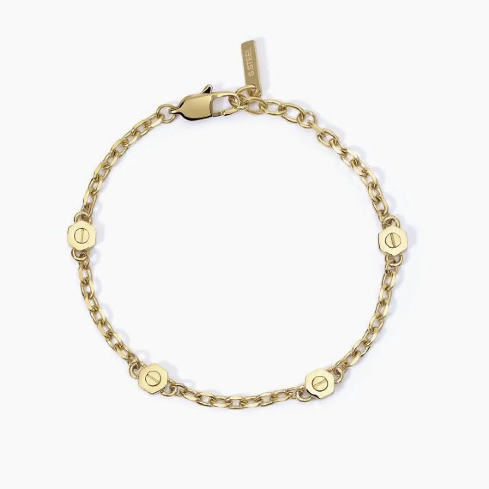 bracciale_acciaio_e_pvd_g_0-5.webp Hot Bracciale Acciaio E Pvd Gold Gioielli 2Jewels | 232375 Uomo Gioielli Moda Uomo