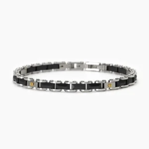 Online Bracciale Acciaio e PVD Giallo Ceramica Gioielli 2Jewels | 232469 Uomo Gioielli Moda Uomo