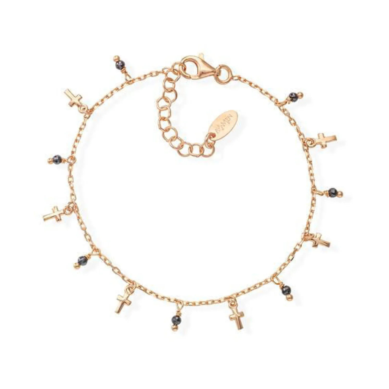 bracciale_amen_croci_e_cr_0.webp Discount Bracciale Croci E Cristalli Neri | BRMICRRN Donna Gioielli Moda Donna