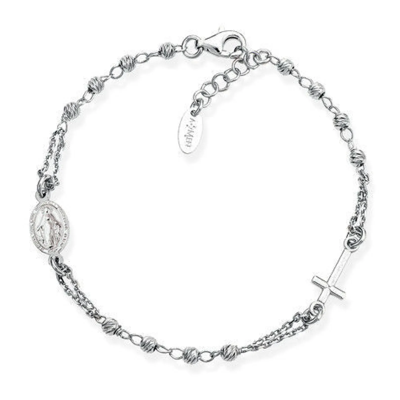 bracciale_amen_rosario_do_0.webp Discount Bracciale Rosario Donna In Argento Gioielli | BROBD3 Donna Gioielli Moda Donna