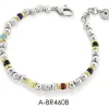 Clearance Bracciale Argento E Pietre Naturali | A-BR460B Uomo Gioielli Moda Uomo