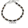 Hot Bracciale Argento E Pietre Naturali | A-BR469B Uomo Gioielli Moda Uomo
