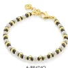 Clearance Bracciale Argento E Pietre Naturali | A-BR474O Uomo Gioielli Moda Uomo