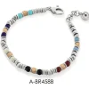 Outlet Bracciale Argento E Pietre Naturali | A-BR458B Uomo Gioielli Moda Uomo