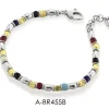 Outlet Bracciale Argento E Pietre Naturali | A-BR455B Uomo Gioielli Moda Uomo
