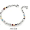 Discount Bracciale Argento E Pietre Naturali | A-BR457B Uomo Gioielli Moda Uomo