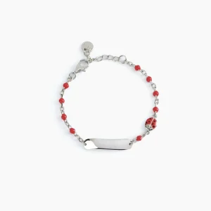 Discount Bracciale Baby Personalizzabile Con Coccinella Gioielli | 533498 Gioielli Moda Bimbi