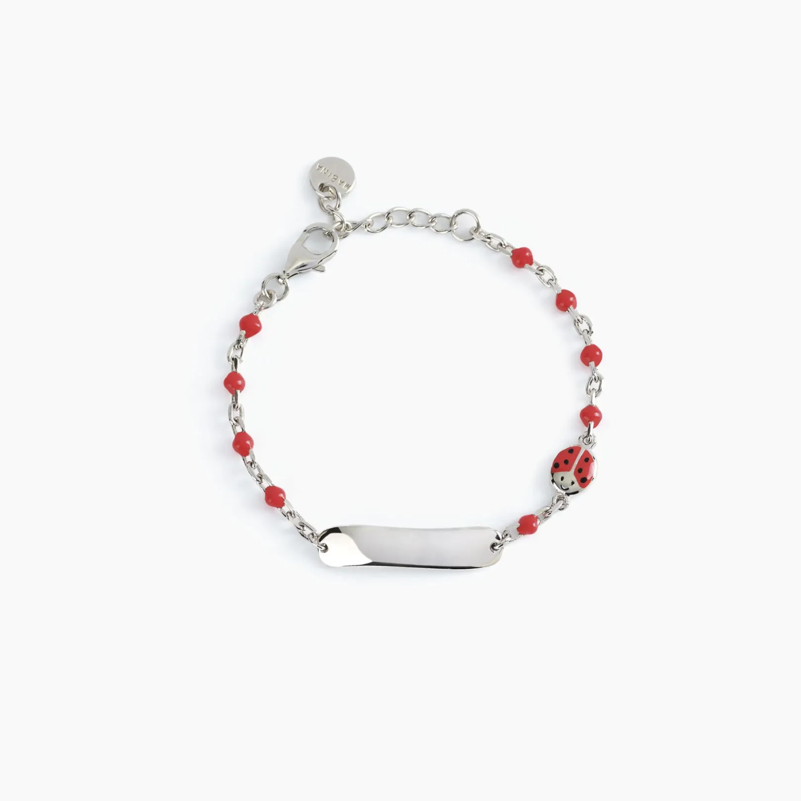 bracciale_baby_personaliz_0-1.webp Discount Bracciale Baby Personalizzabile Con Coccinella Gioielli | 533498 Gioielli Moda Bimbi