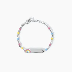 Best Bracciale Bambina Personalizzabile Con Arcobaleno Gioielli | 533599 Gioielli Moda Bimbi