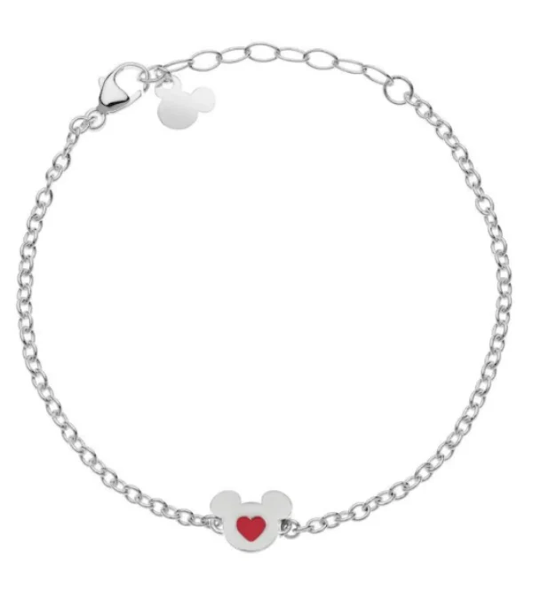 Discount Bracciale Bambina Topolino Con Cuore Rosso Gioielli | B600652L-55.CJ Gioielli Moda Bimbi