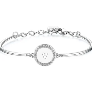 Clearance Bracciale Chakra Iniziale V: Intelligenza,Perfezionismo,Caparbietà | BHK145 Donna Gioielli Moda Donna