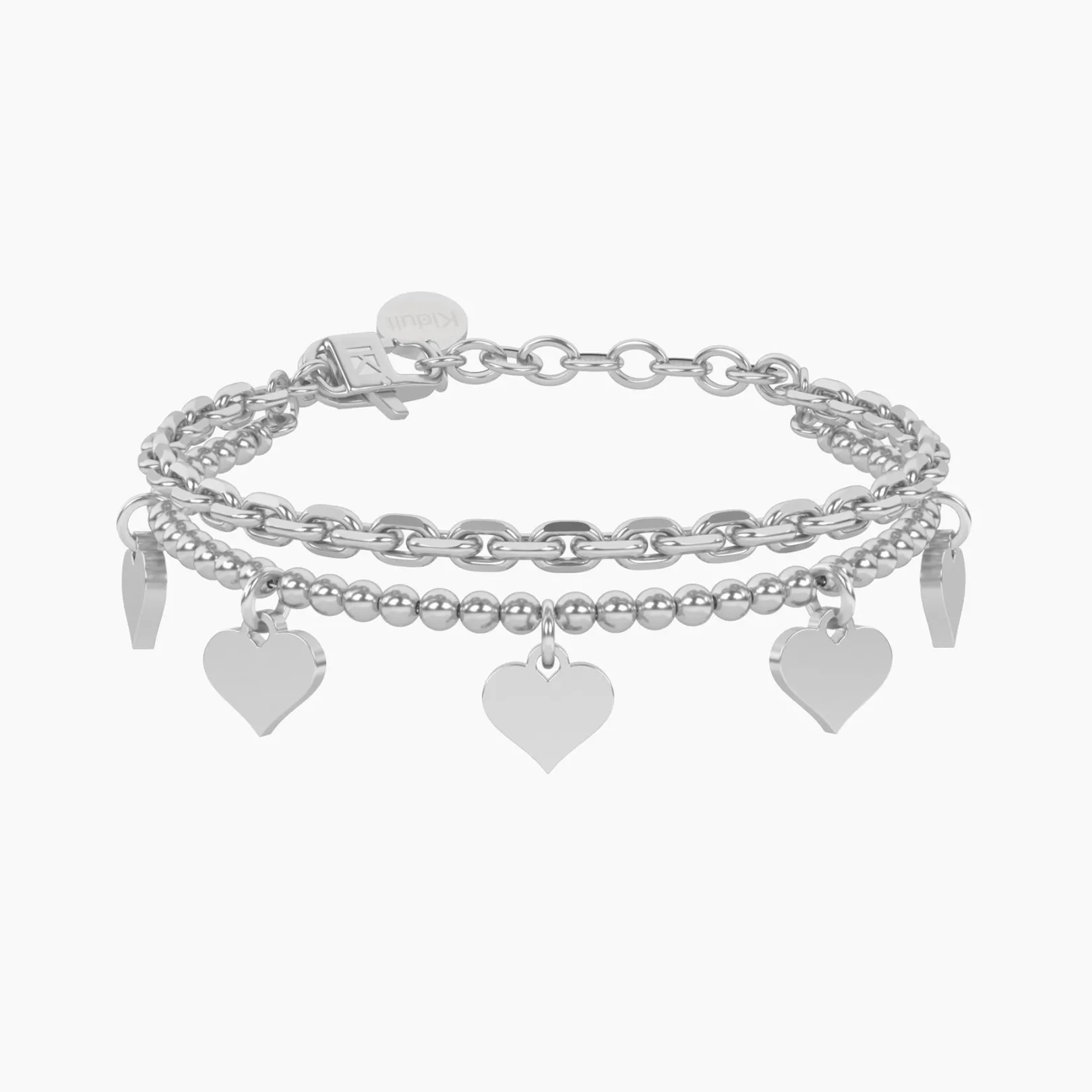 bracciale_catena_forzatin_0-1.webp Fashion Bracciale Catena Forzatina E Sfere Con Cuore Gioielli | 732327 Donna Gioielli Moda Donna | Idee Regalo