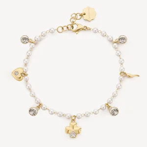 Clearance Bracciale Chakra Portafortuna Con Pendenti E Perle Gioielli | BHKB210 Donna Gioielli Moda Donna | Idee Regalo