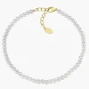 Best Bracciale con Perle di Cristallo 3 mm | BRPE30SWGB16 Donna Gioielli Moda Donna
