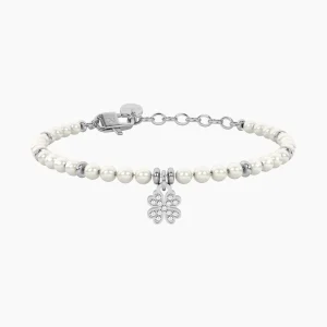 Best Bracciale Con Perle E Quadrifoglio Gioielli | 732336 Donna Gioielli Moda Donna | Idee Regalo