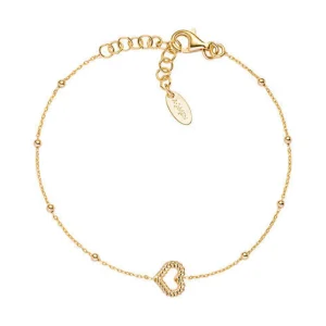 Hot Bracciale Cuore In Argento Dorato Gioielli Coccole | BRGOCUG3 Donna Gioielli Moda Donna